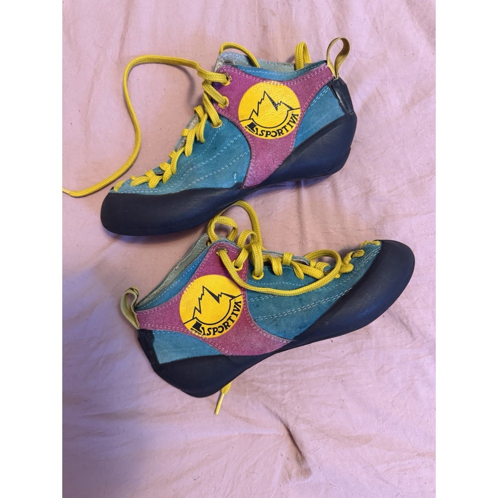 La Sportiva Women's Vintage Climbing Shoes "The Mega" Size 36 Hike Climb Outdoor